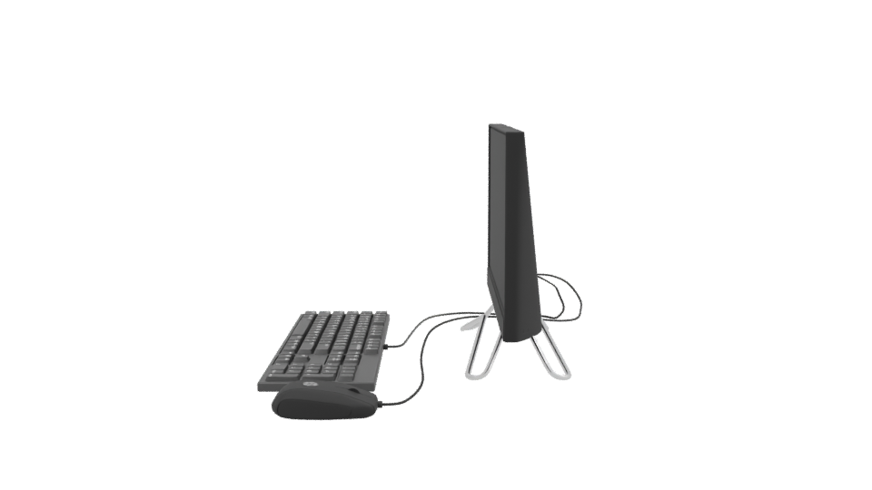 Sleek All-in-One Desktop Computer 3D Model - Professional 3D Model Render 2