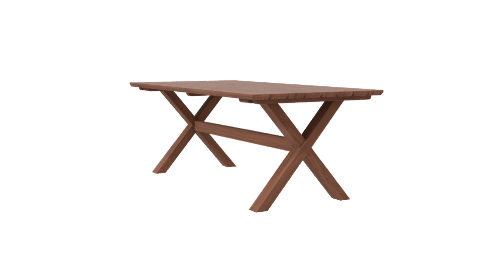 Kimberly Teak Dining Table 3D - Professional 3D Model Render 7