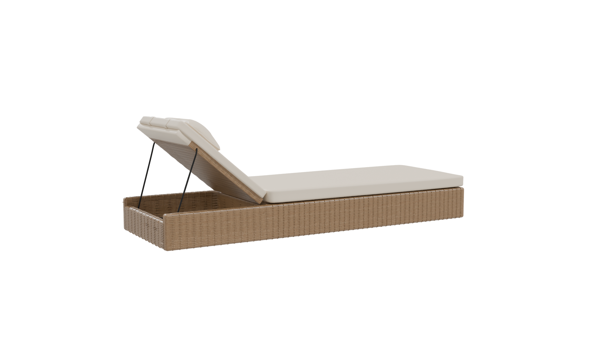 Stylish Outdoor Lounge Bed 3D - Professional 3D Model Render 25