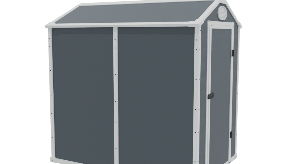 Stylish Storage Shed 3D Model - Professional 3D Model Render 9