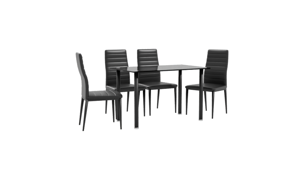 Stylish Modern Dining Set 3D - Professional 3D Model Render 10