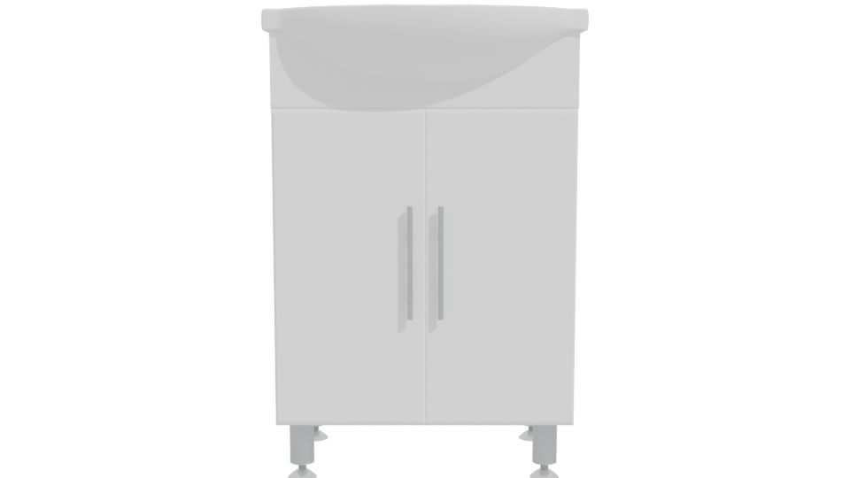 Modern Bathroom Sink Cabinet 3D - Professional 3D Model Render 11