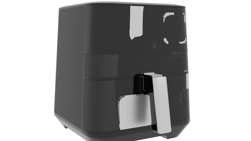 Stylish Air Fryer 3D Model - Professional 3D Model Render 10