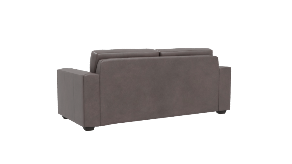Contemporary Leather Sofa Model - Professional 3D Model Render 4
