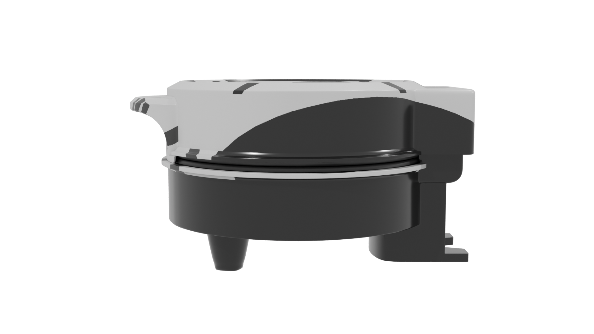 Glossy Round Appliance Model 3D - Professional 3D Model Render 2