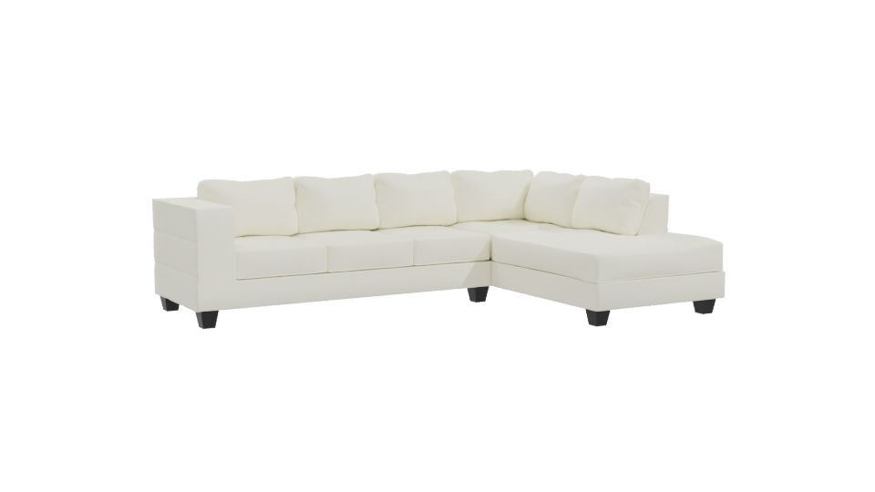Elegant Minimalist Sectional Sofa 3D Model - Professional 3D Model Render 10