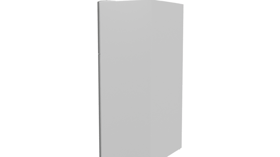 Sleek Modern Refrigerator 3D Model - Professional 3D Model Render 3