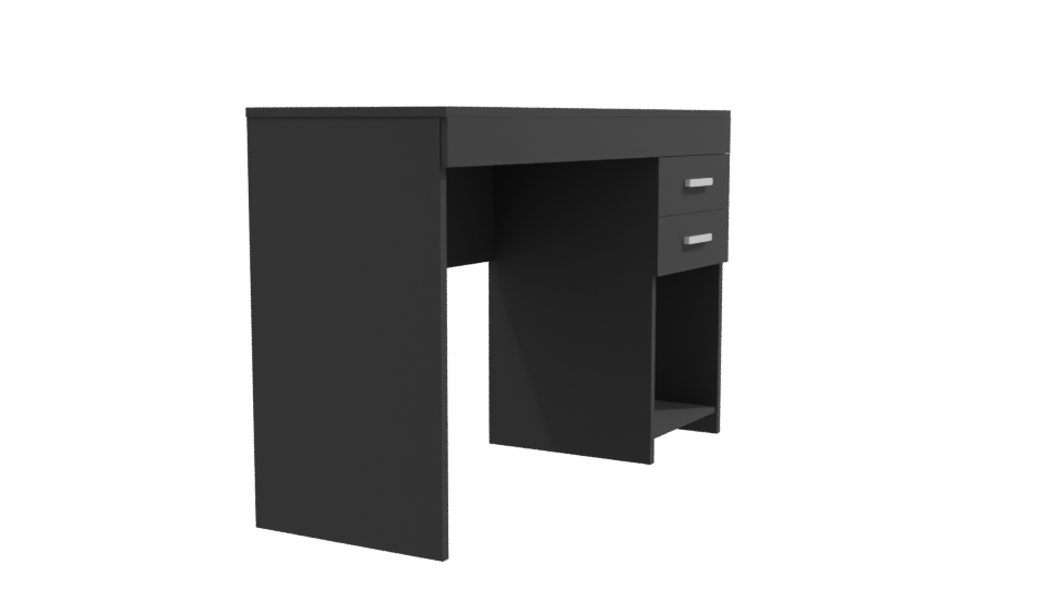 Stylish Minimalist Office Desk 3D Model - Professional 3D Model Render 9