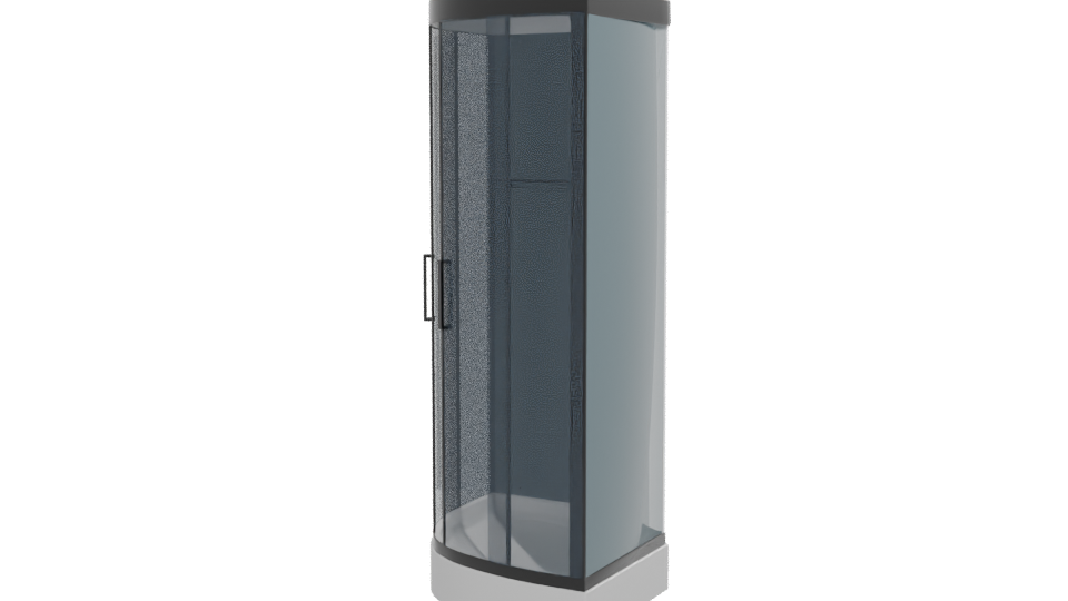 Stylish Shower Cabin Model 3D - Professional 3D Model Render 12