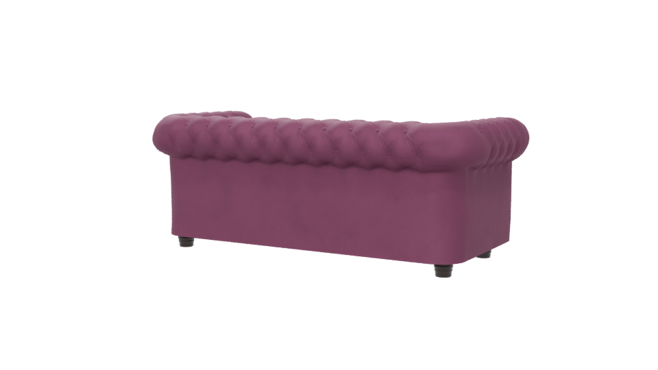 Chic Modern Upholstered Sofa 3D Model - Professional 3D Model Render 6