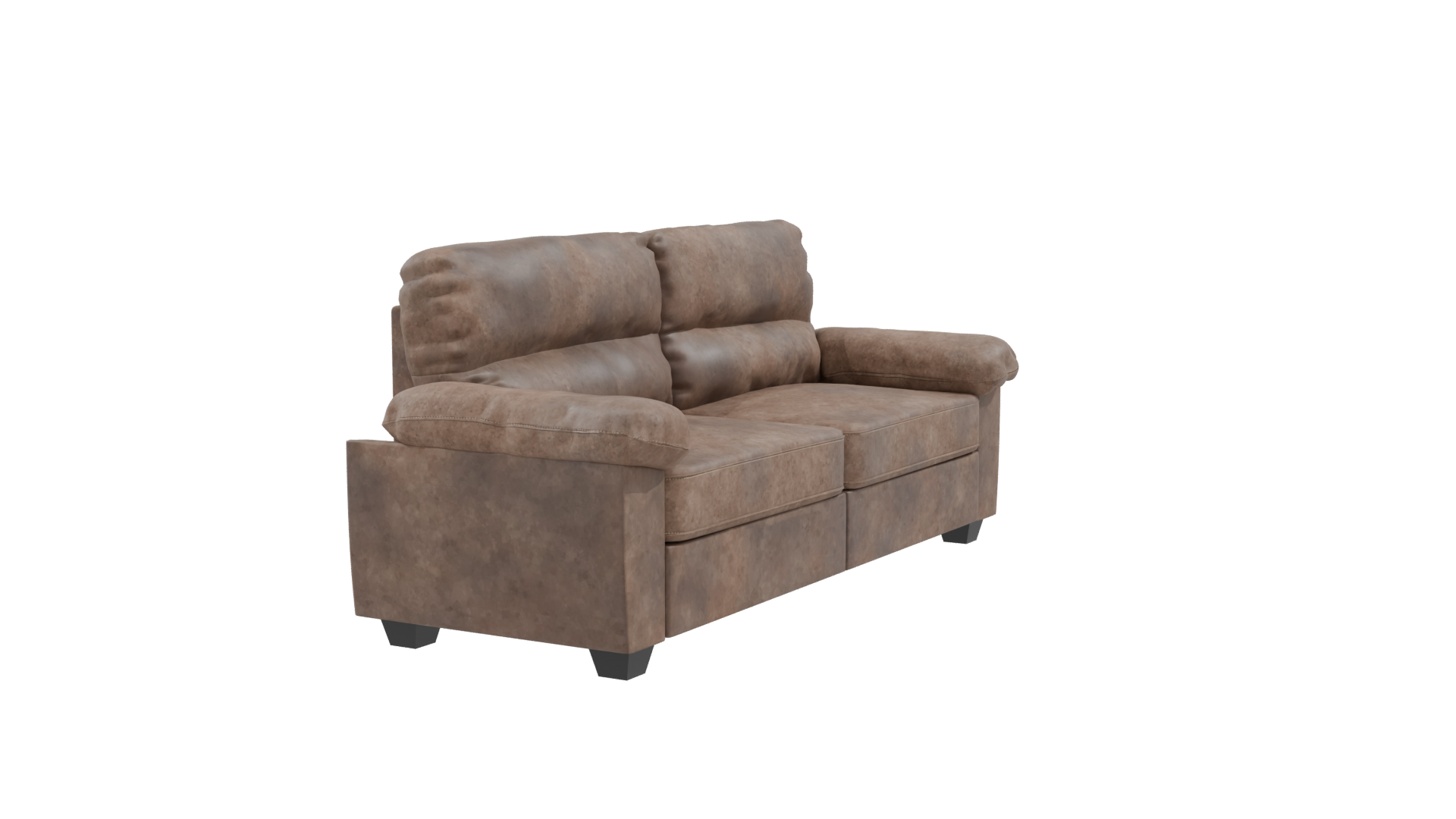 Stylish Leather Sofa Model - Professional 3D Model Render 9