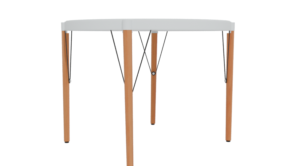 Stylish Round Dining Table 3D - Professional 3D Model Render 12