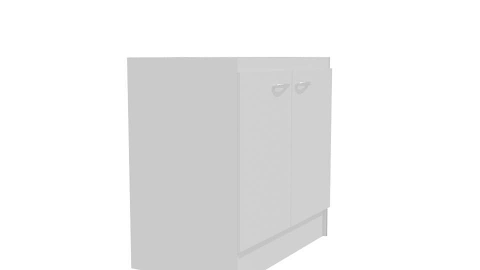 Stylish Utility Sink Cabinet Model - Professional 3D Model Render 9