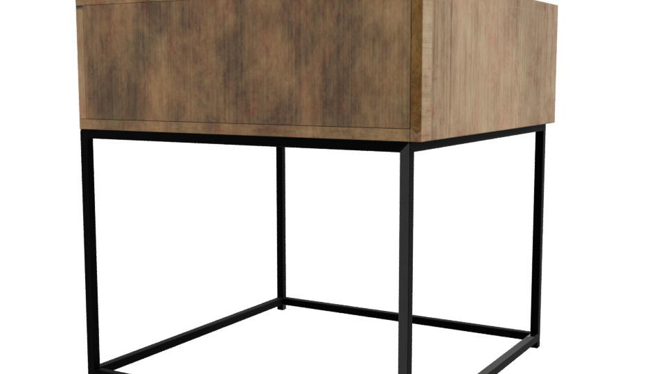 Stylish Wooden Side Table 3D - Professional 3D Model Render 9
