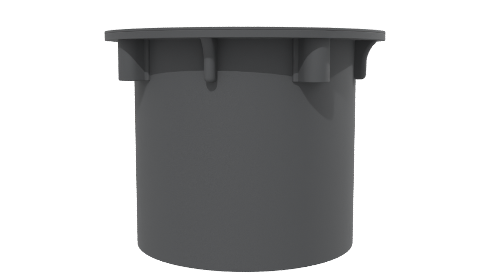 Industrial-Style Round Storage Container 3D Model - Professional 3D Model Render 13