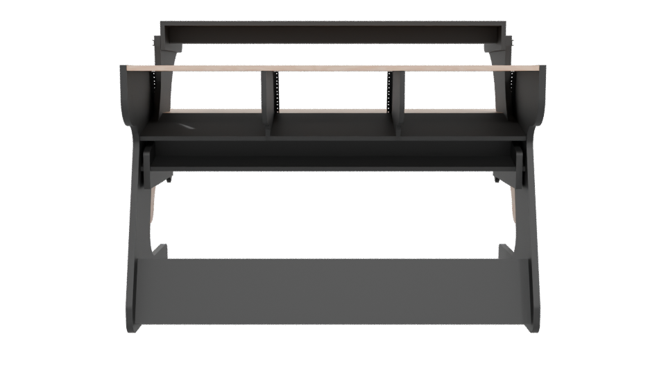 Contemporary Office Desk Model - Professional 3D Model Render 5