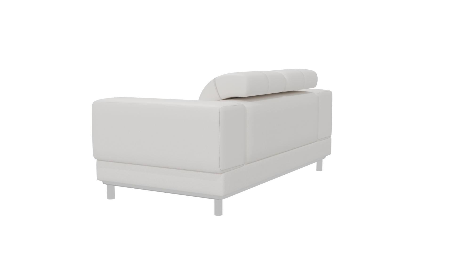 Elegant Minimalist White Sofa 3D Model - Professional 3D Model Render 6