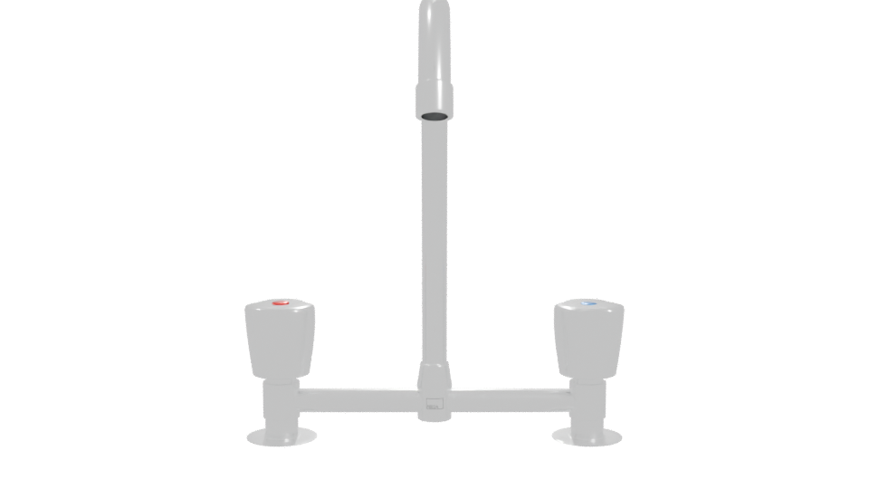 Stylish Kitchen Faucet Model - Professional 3D Model Render 11