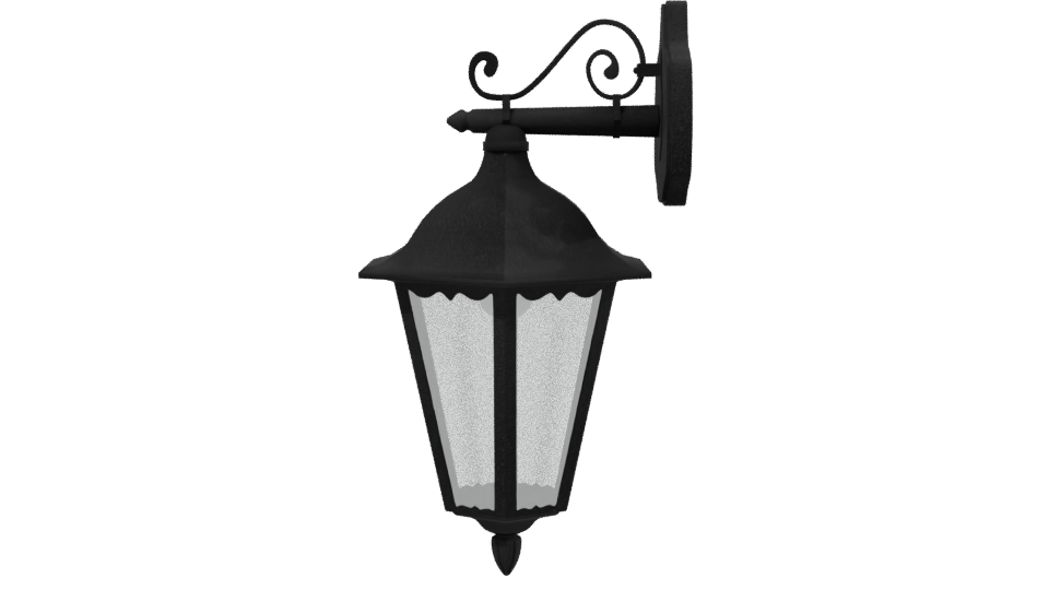 Elegant Wall-Mounted Lantern 3D - Professional 3D Model Render 2