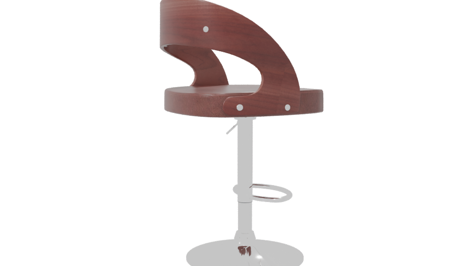 Stylish Modern Bar Stool 3D - Professional 3D Model Render 7