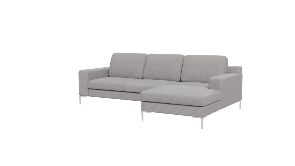 Minimalist Sectional Sofa Model - Professional 3D Model Render 12