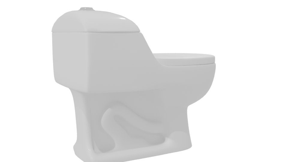 Stylish Bathroom Toilet 3D Model - Professional 3D Model Render 7