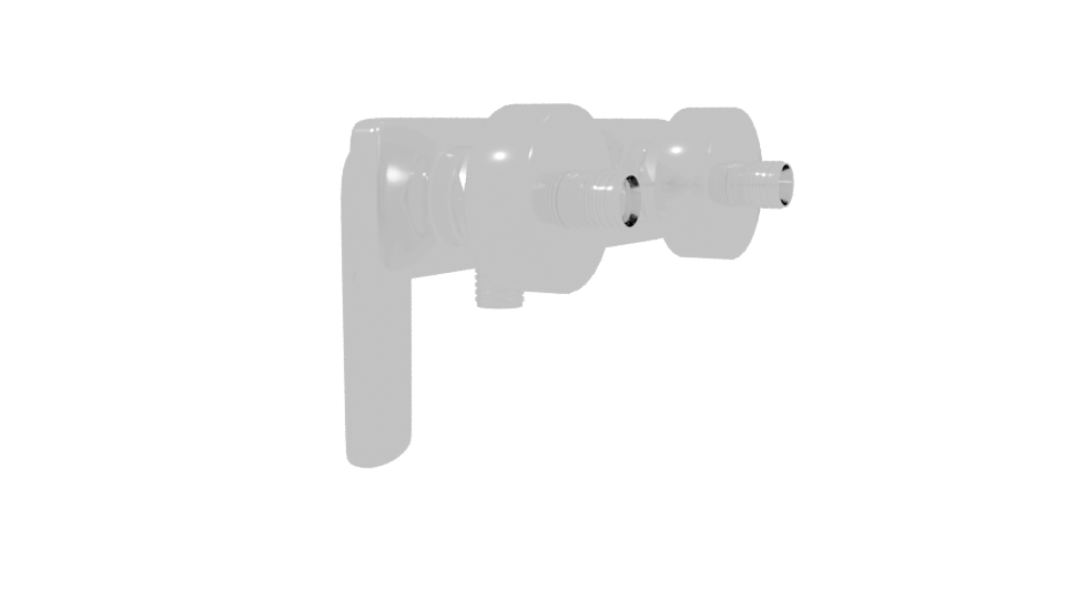 Modern Shower Faucet 3D Model - Professional 3D Model Render 3