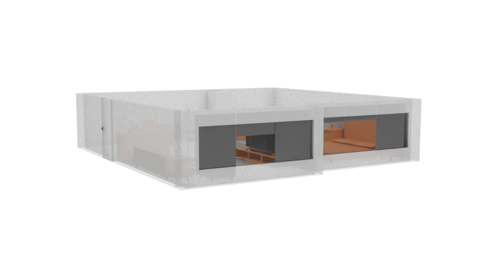 Modern Minimalist Interior Design Model - Professional 3D Model Render 4