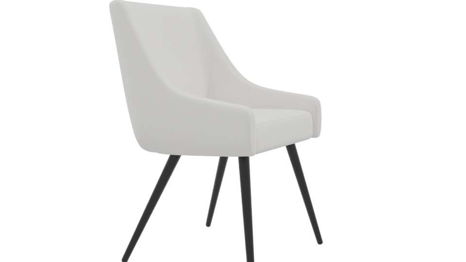 Sleek Modern Dining Chair 3D - Professional 3D Model Render 9