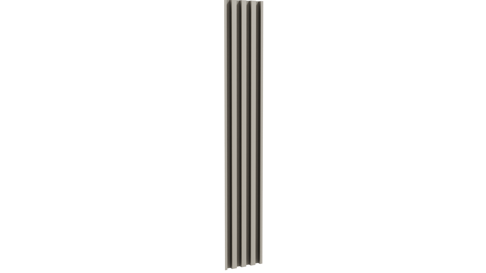Vertical Slatted Wall Panel Model - Professional 3D Model Render 10