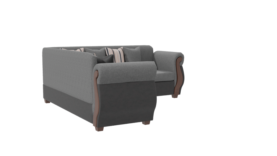 Elegant Corner Sofa 3D Model - Professional 3D Model Render 7