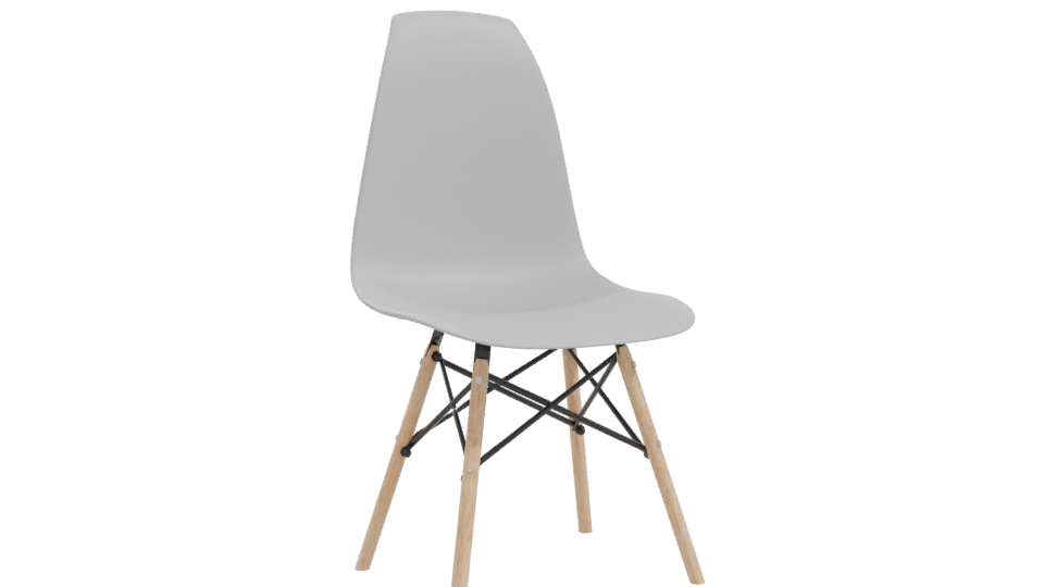 Contemporary Plastic Dining Chair 3D - Professional 3D Model Render 10
