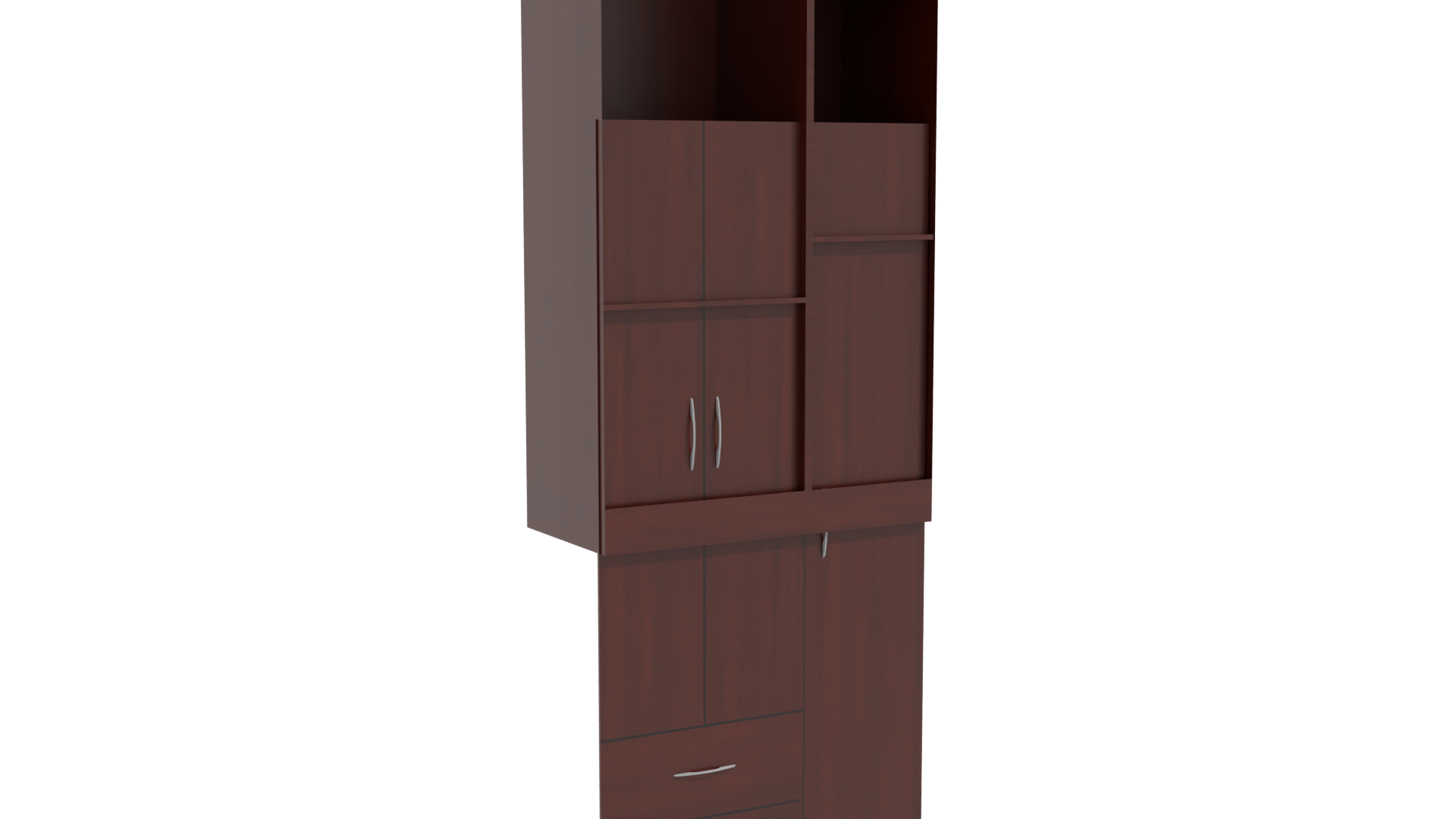 Elegant Wooden Wardrobe 3D Model - Professional 3D Model Render 10