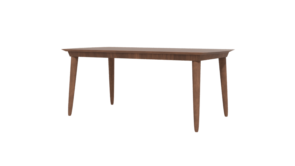 Contemporary Wooden Dining Table 3D - Professional 3D Model Render 12