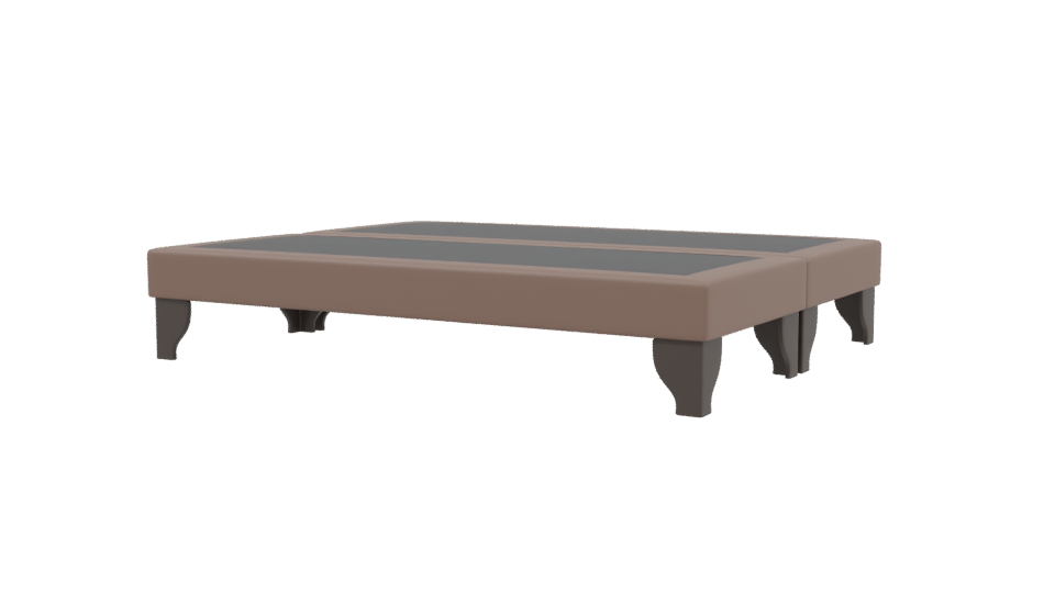Stylized Wooden Coffee Table Model - Professional 3D Model Render 3