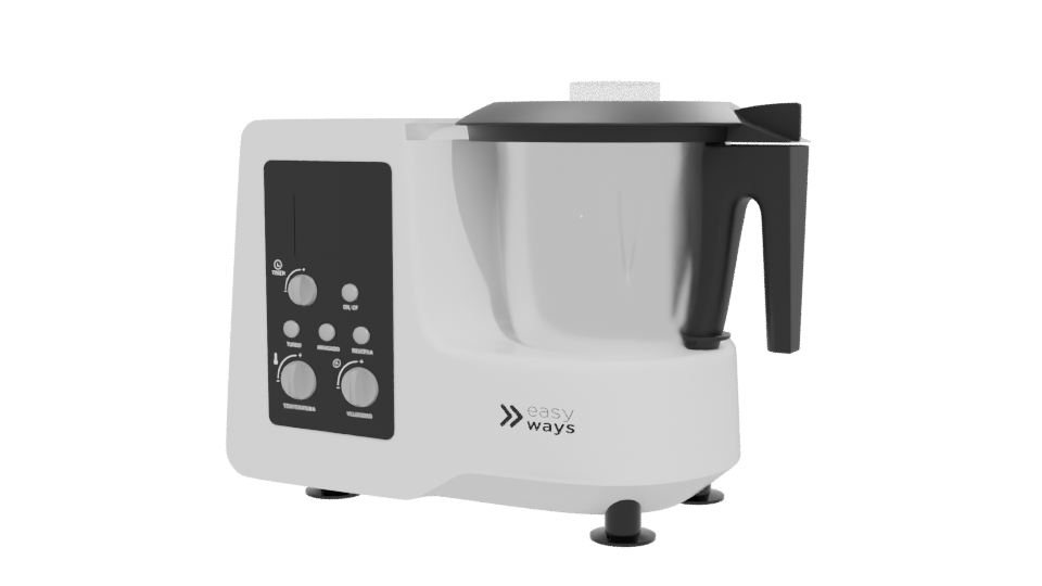 Modern Kitchen Food Processor 3D Model - Professional 3D Model Render 12