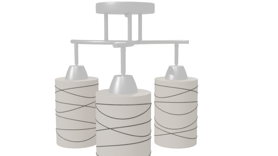 Stylish Modern Chandelier 3D - Professional 3D Model Render 7