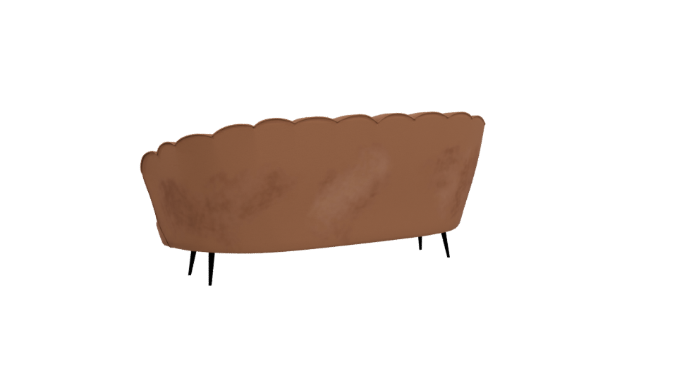 Stylish Vintage Sofa Model - Professional 3D Model Render 4