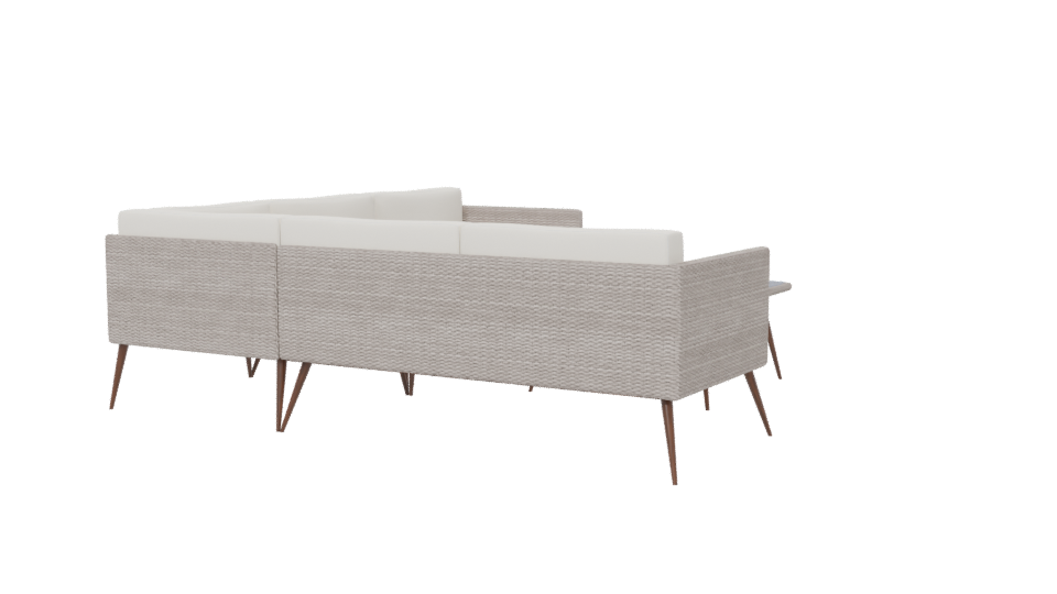 Stylish Outdoor Sofa Set 3D - Professional 3D Model Render 6