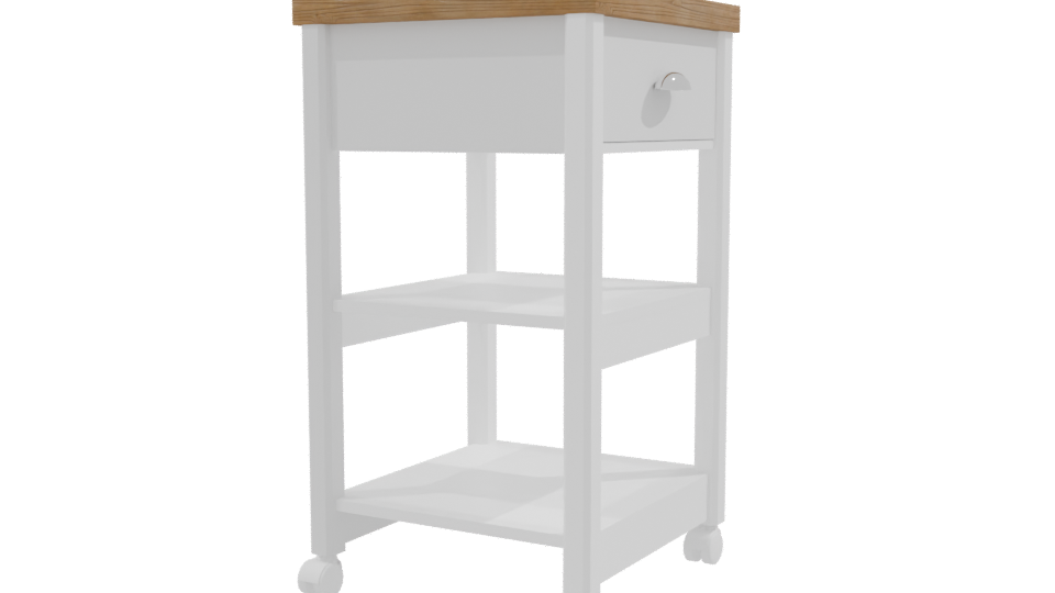 Stylish Nightstand 3D Model - Professional 3D Model Render 9