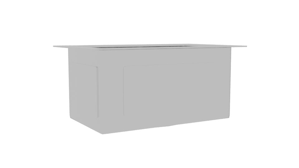 Stylish Stainless Steel Kitchen Sink 3D Model - Professional 3D Model Render 13