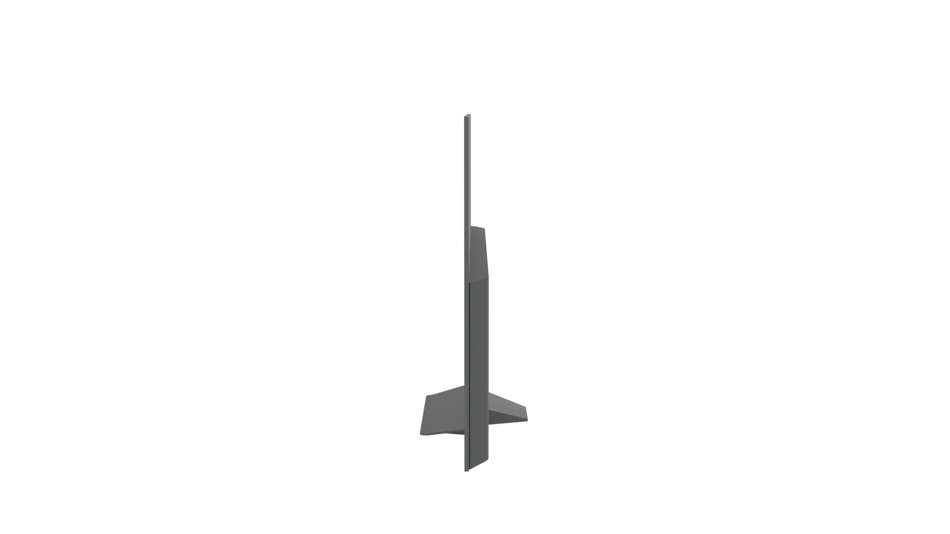 Sleek Modern Flat Screen TV - Professional 3D Model Render 2