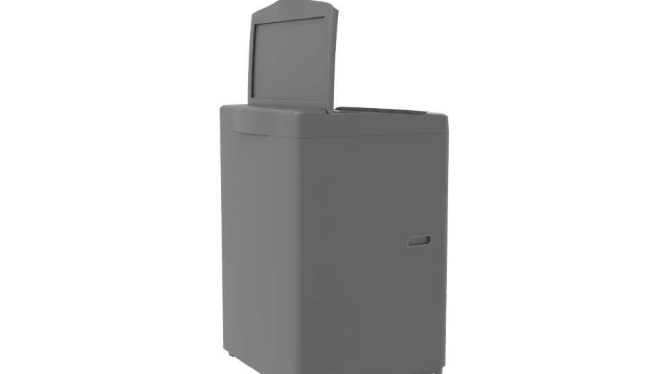 Realistic Household Trash Bin 3D - Professional 3D Model Render 7