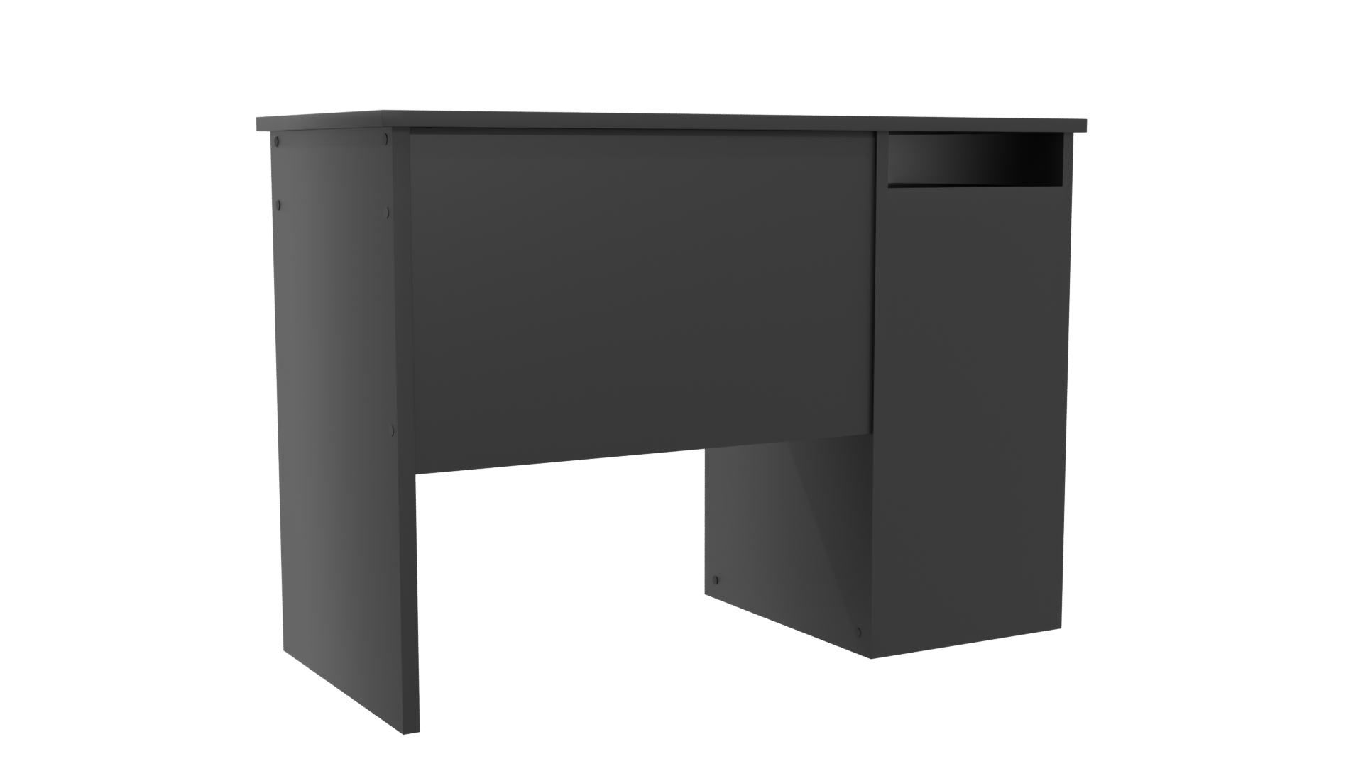 Stylish Black Writing Desk 3D - Professional 3D Model Render 4