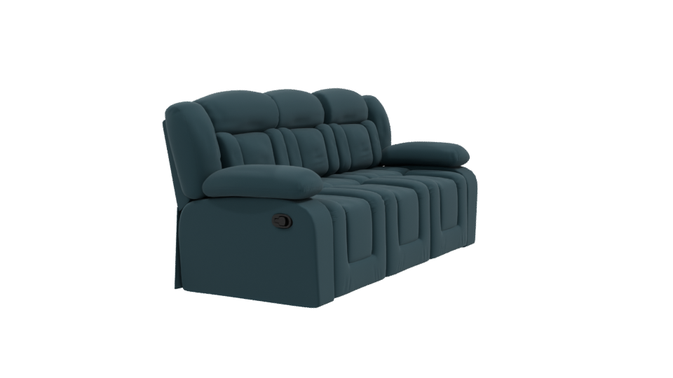 Sleek Modern Fabric Sofa - Professional 3D Model Render 9