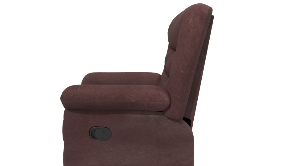 Comfortable Reclining Armchair Model - Professional 3D Model Render 2