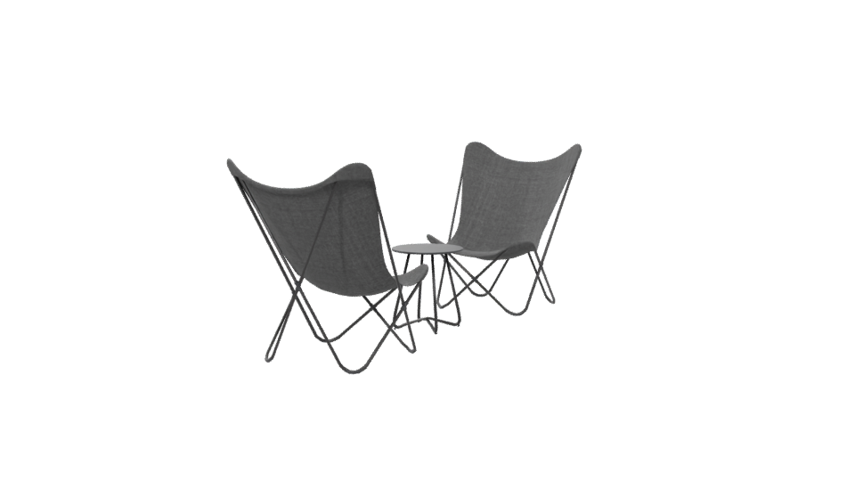 Stylish Modern Folding Chair 3D Model - Professional 3D Model Render 6