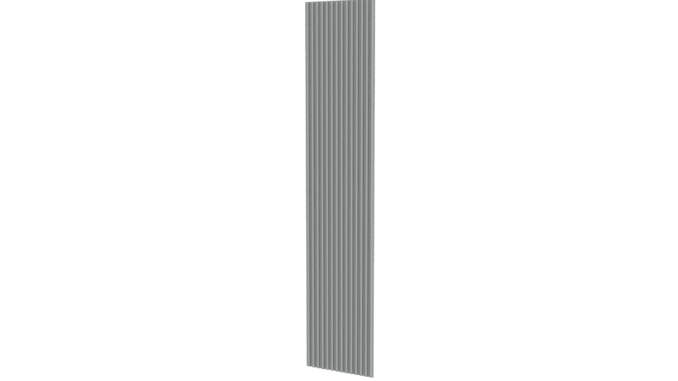 Vertical Ribbed Panel 3D Model - Professional 3D Model Render 12