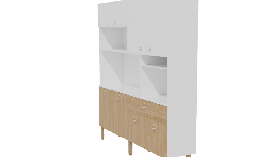 Stylish Wooden Cabinet 3D Model - Professional 3D Model Render 13