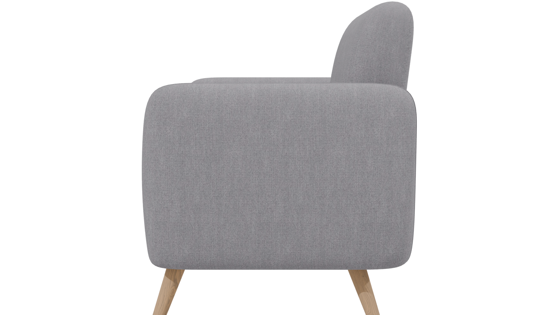Stylish Modern Fabric Armchair 3D Model - Professional 3D Model Render 2